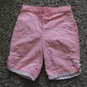 Gymboree Girls 6-12 months Pink Flower and Butterfly Pants - Used